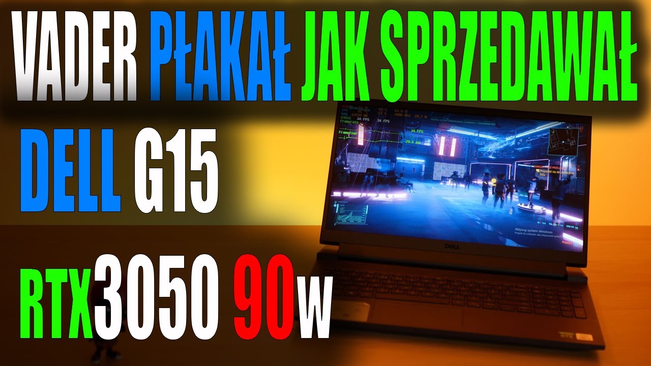 Test Dell G15 i5 RTX3050Ti 90W Wady😡/Zalety 👍 /GRY 🎮Vader Płakał jak Sprzedawał 🤣