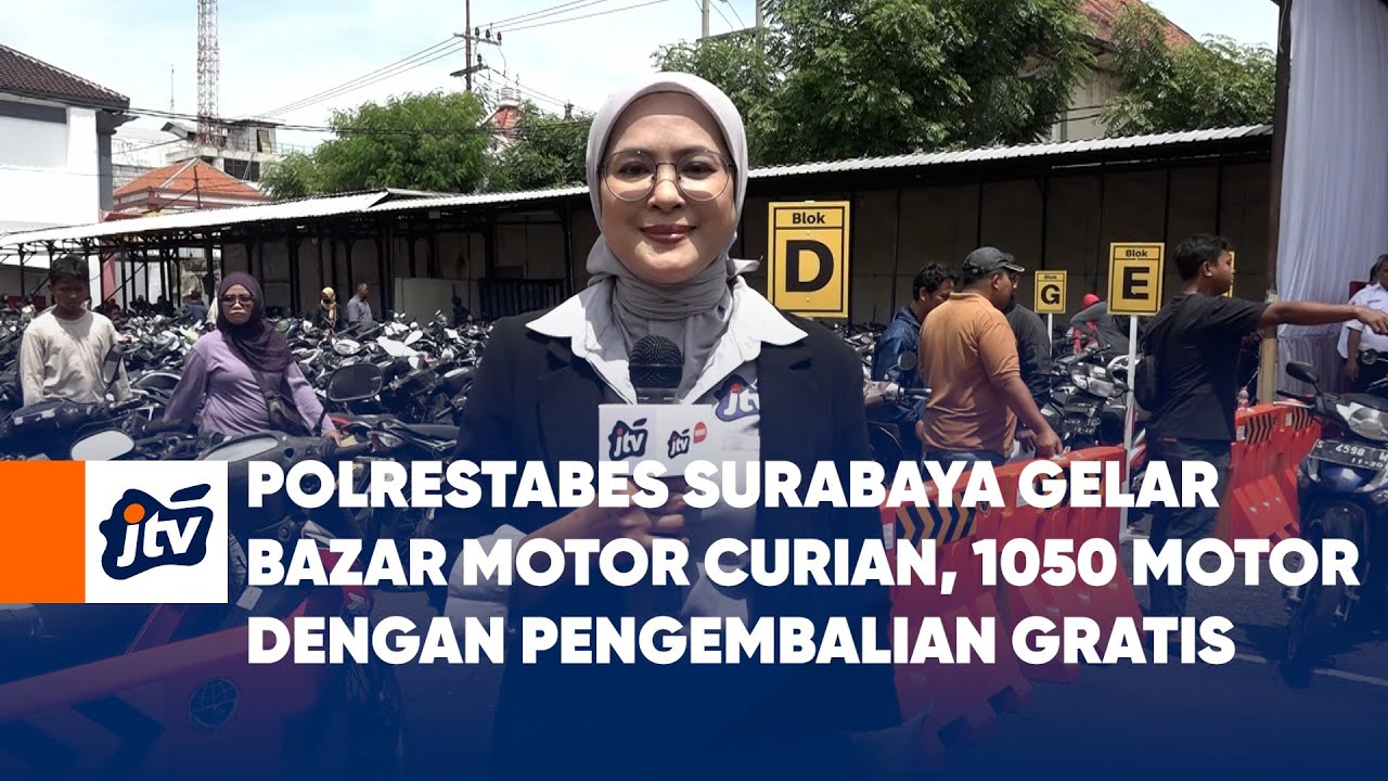 Polrestabes Surabaya Gelar Bazar Motor Curian, 1050 Motor Dengan Pengembalian Gratis