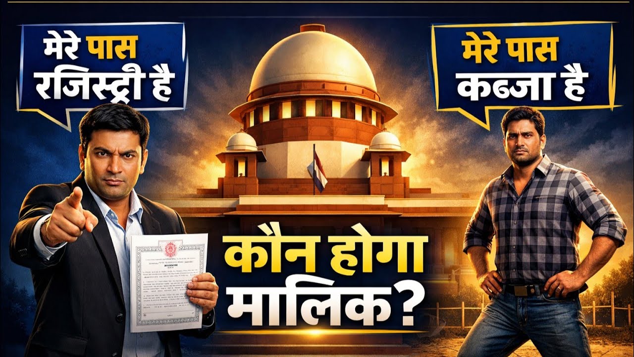 कब्जा या रजिस्ट्री — कोर्ट किसे असली मालिक मानती है? सच जानिए वरना जमीन हाथ से जाएगी!
