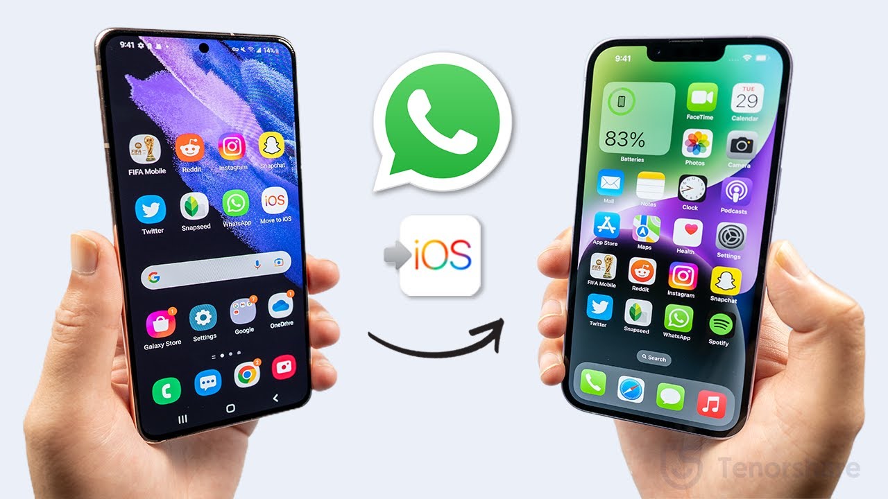 Wie kann man Daten von Android auf iPhone &uuml;bertragen, einschlie&szlig;lich WhatsApp [Offiziell kostenlos]