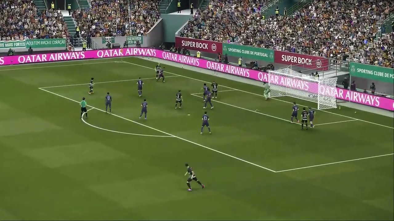 efootball pes21 gameplay Sporting vs PSG | UEFA Champions League 2026 |