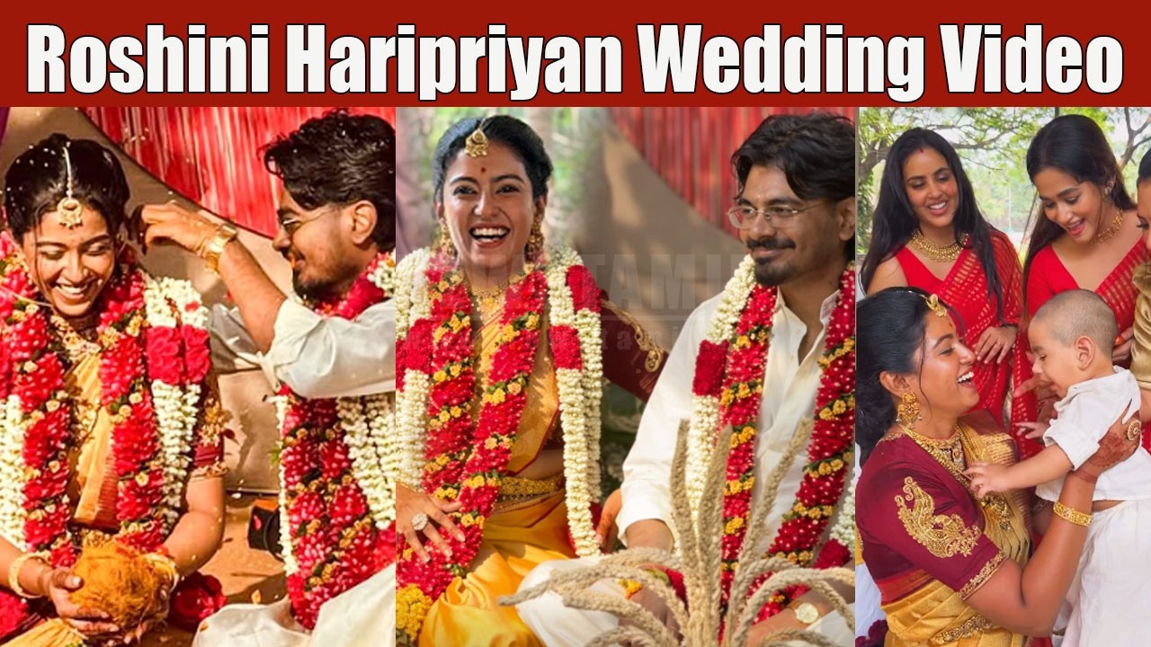 Roshini Haripriyan💞 Sundaramurthy Wedding Video😍| Bharathi Kannamma Serial Actress Roshini Marriage