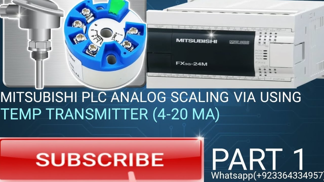 MITSUBISHI PLC ANALOG SCALLING WITH 6AD ANALOG TO DIGITAL MODULE FX-3U/ANALOG PROGRAMMING METHOD.