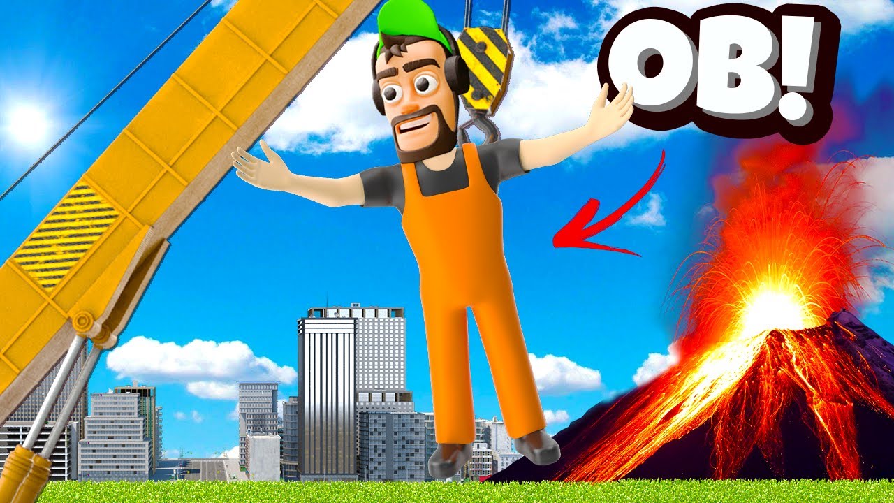 I Put My Friend Into a VOLCANO in Construction Simulator Game!