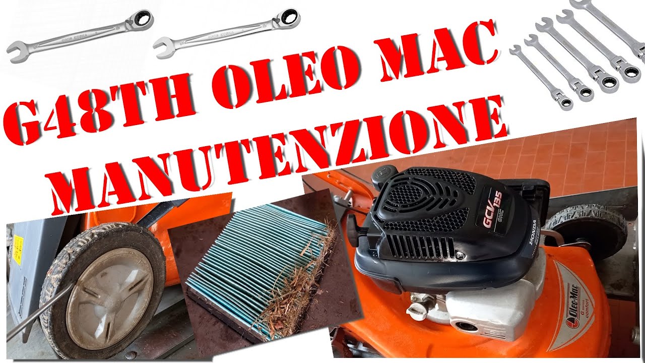 G48 TH rasaerba Oleo Mac manutenzione stagionale