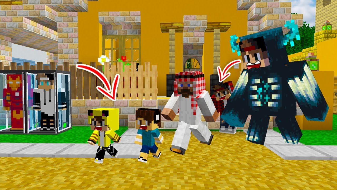 ماين كرافت لكن تحولت وحش عملاق وسويت مقلب 😨 