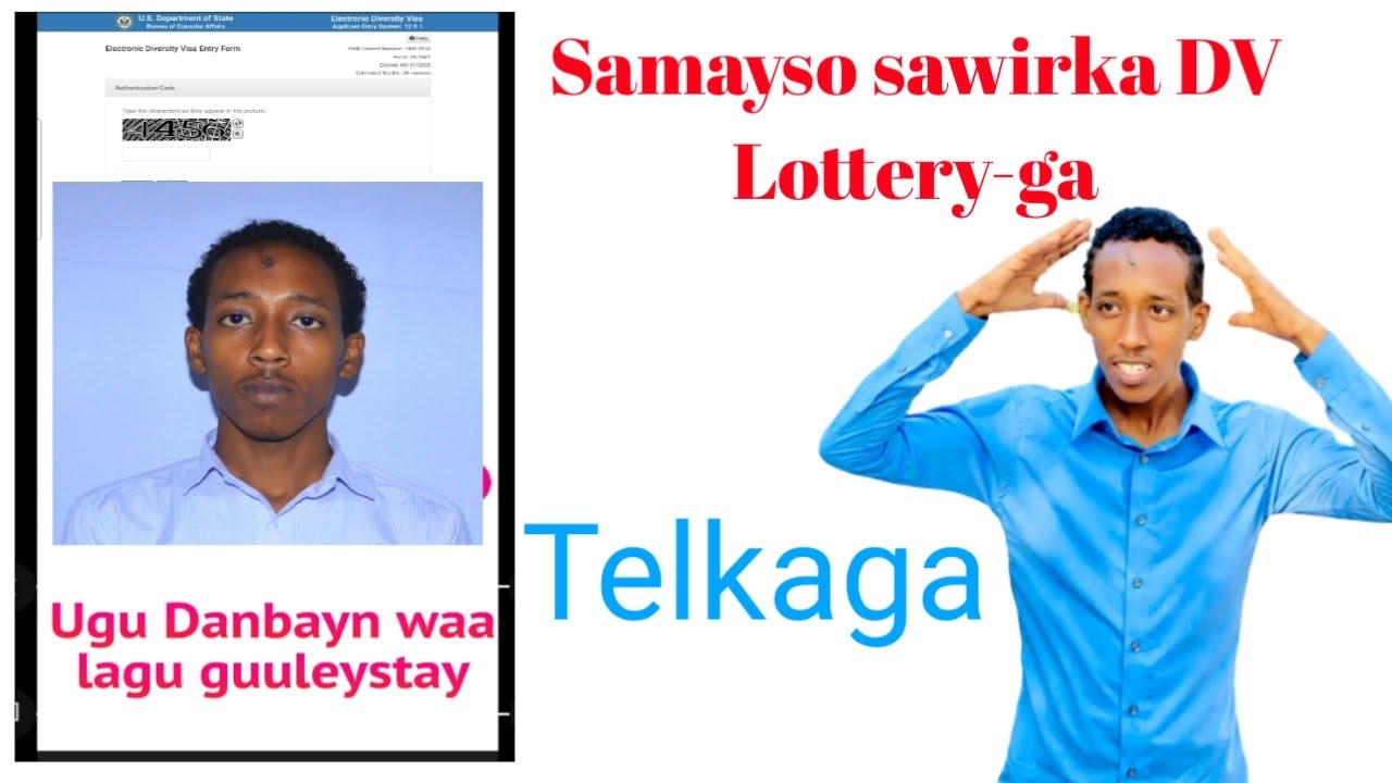 Sidee loo sameyaa sawirka DV Lottery-ga ||Telkaga || How to make DV Lottery Image #af_somali