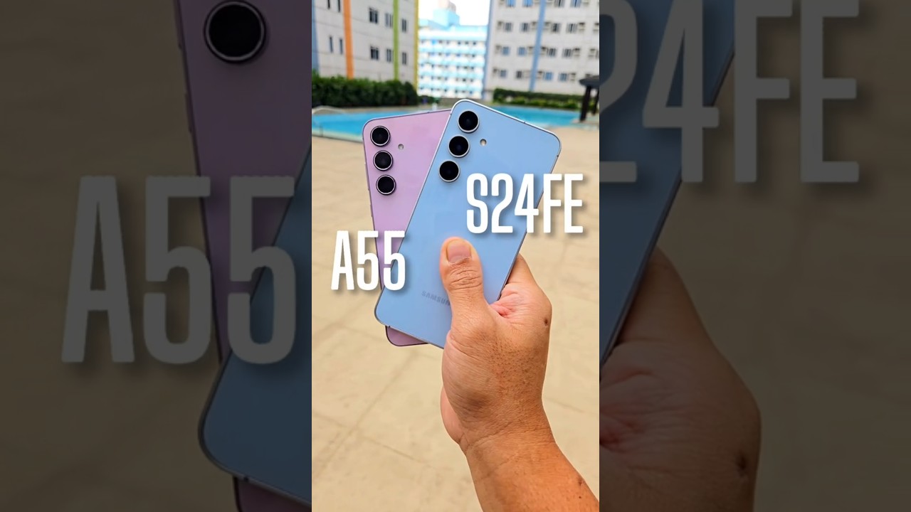 Galaxy S24 FE vs A55 camera! #s24fe #galaxya55