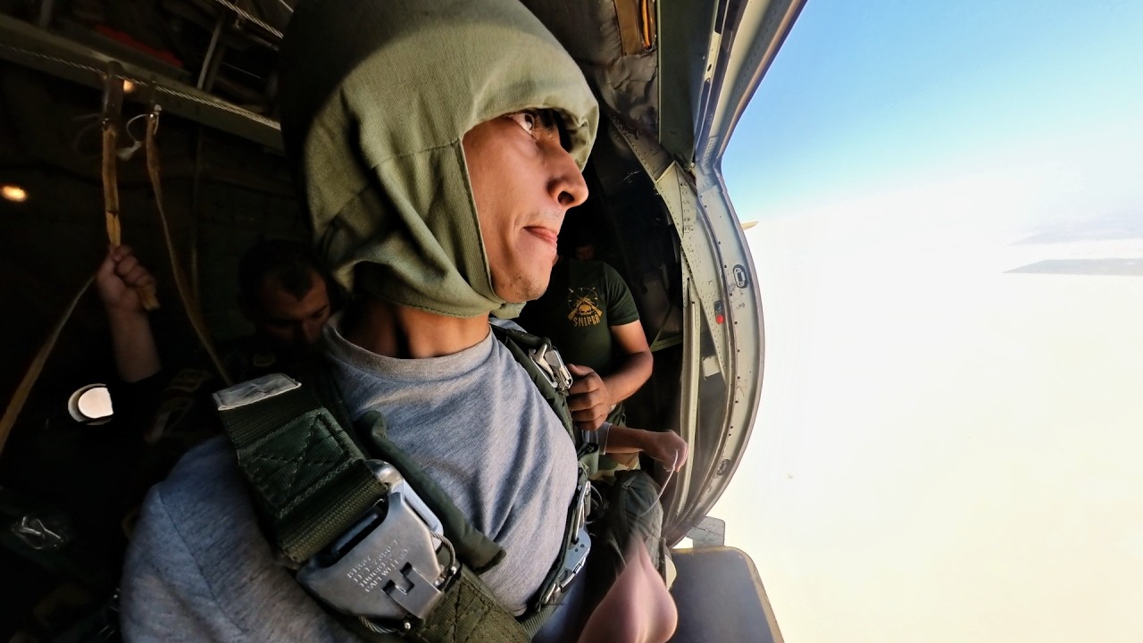 Line Twists Right After Exit! | First Out of a C-130 (360° Jump)