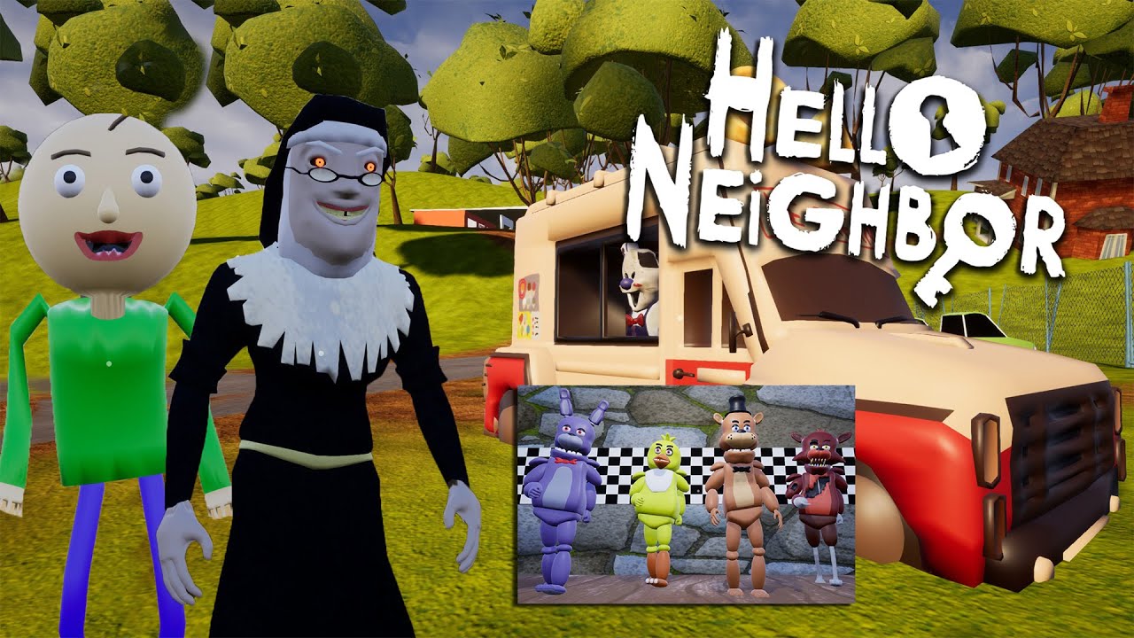 TÜM KARAKTERLER BİR OYUNDA! (RAHİBE VE BALDİ EFSANE OLMUŞ!) | Hello Neighbor Mods [Türkçe] #230