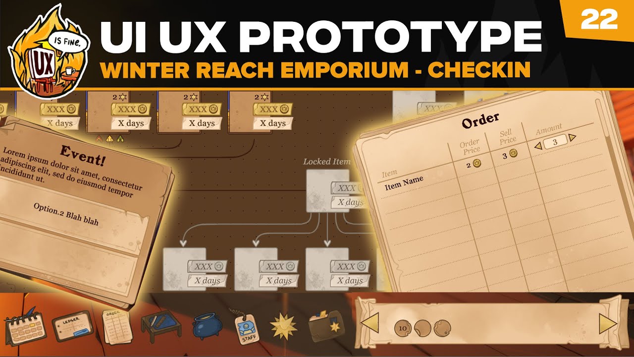 UI UX on Winterreach Emporium - Part 6 - Team Check-in