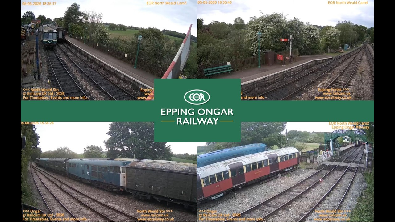 Epping Ongar Railway - North Weald Cam3 | Railcam UK