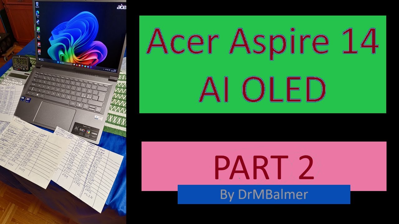 Acer Aspire 14 AI OLED - Part 2 – AIDA64, CrystalDiskMark, Power - Cutting Corners but not Price?