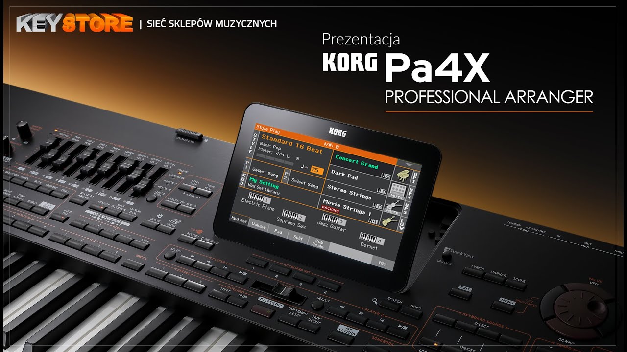 KORG Pa4X - Prezentacja w KEY STORE (Style, brzmienia, pliki dedykowane)