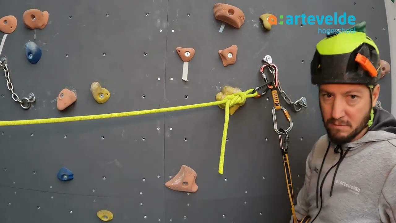 installatie looplijn zonder tussenpunten met partner + afbreken looplijn