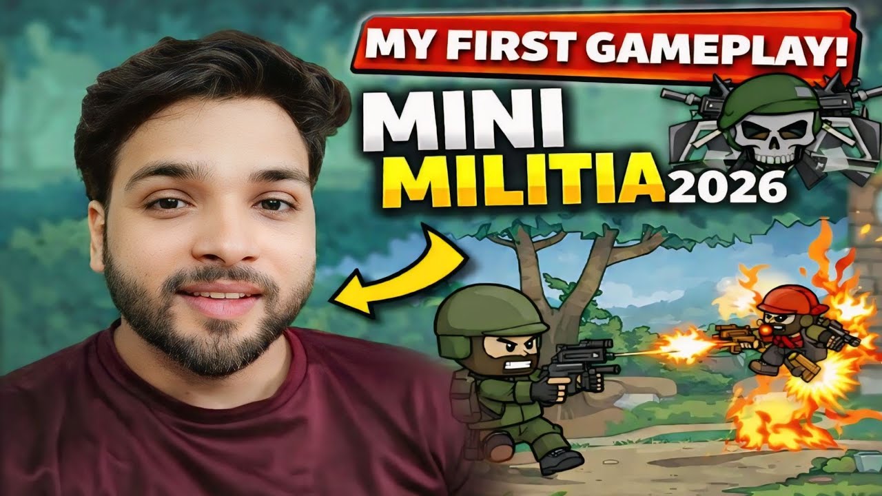 Mini Militia First Gameplay Noob to Pro 😱 | First Match Experience 2026