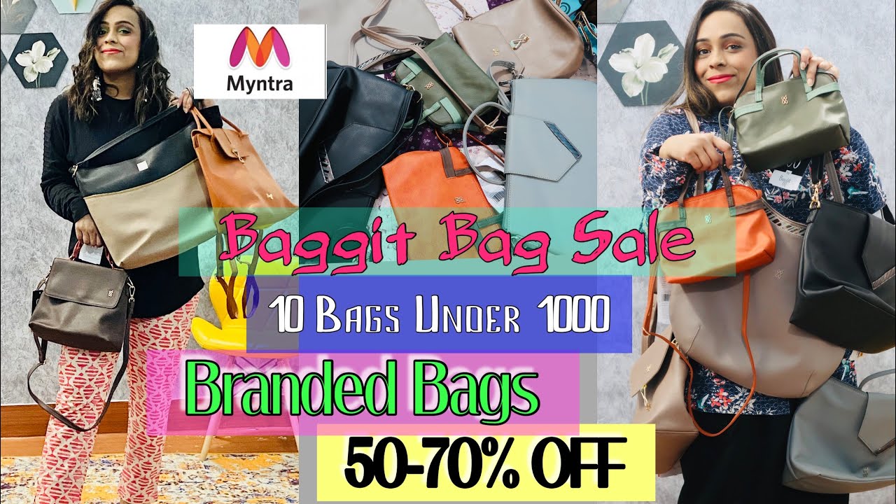 Myntra Bag Haul || Baggit Bag Under 1000 only || Huge Sale ||