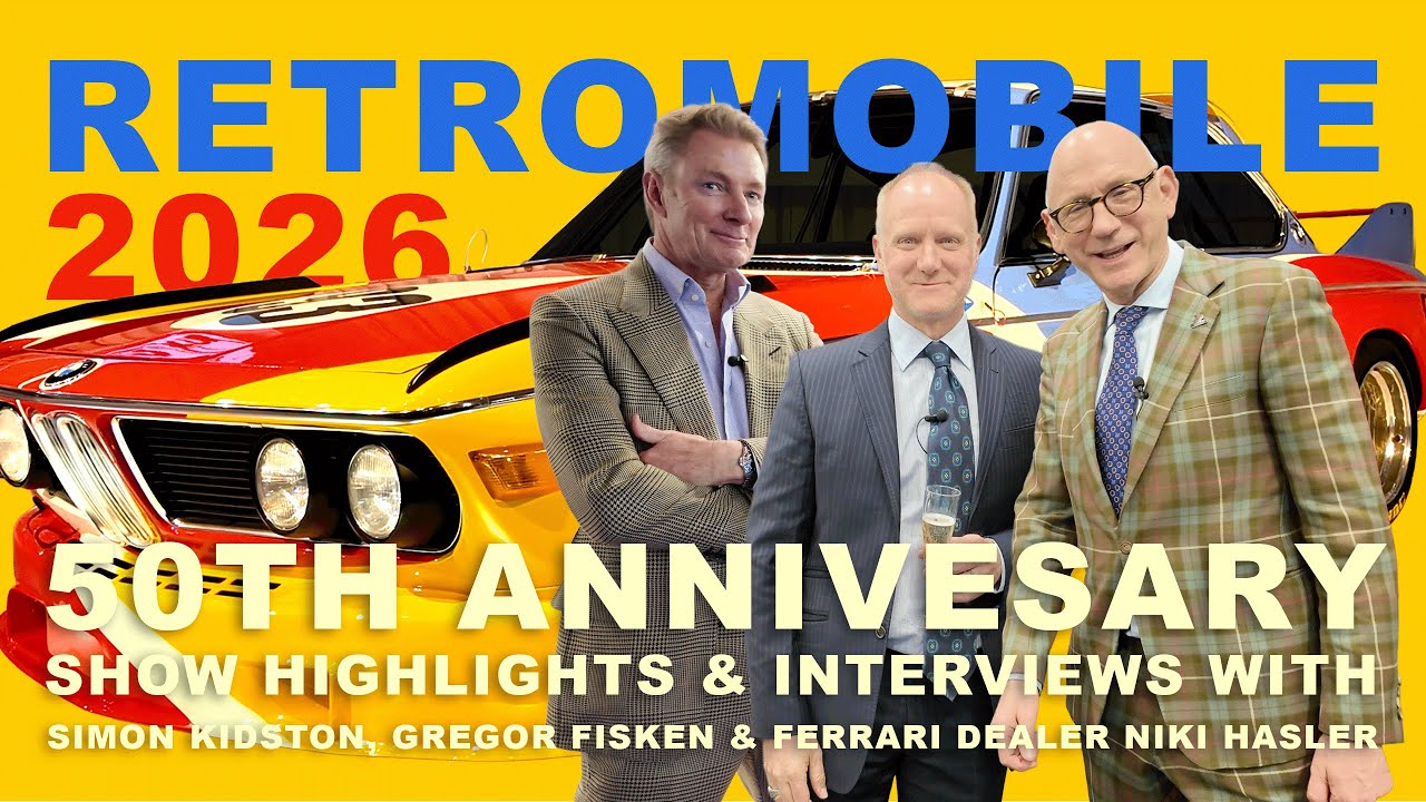 Rétromobile 2026 Paris | Simon Kidston, Gregor Fisken, BMW Art Cars, Bugatti Train, Steve McQueen