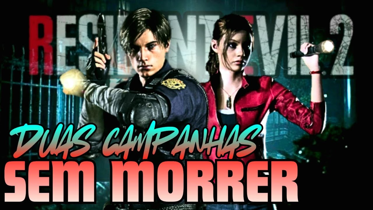 🔴 RESIDENT EVIL 2 REMAKE- DESAFIO SEM MORRER RANK S+ LEON/CLAIRE ATÉ ZERAR NO INTENSO 🔴