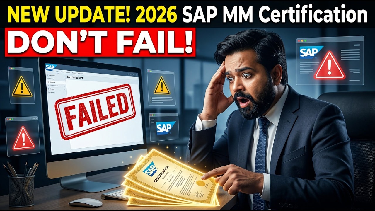 Сертификация SAP MM изменилась! Новые правила, которые должен знать каждый кандидат в 2026 году