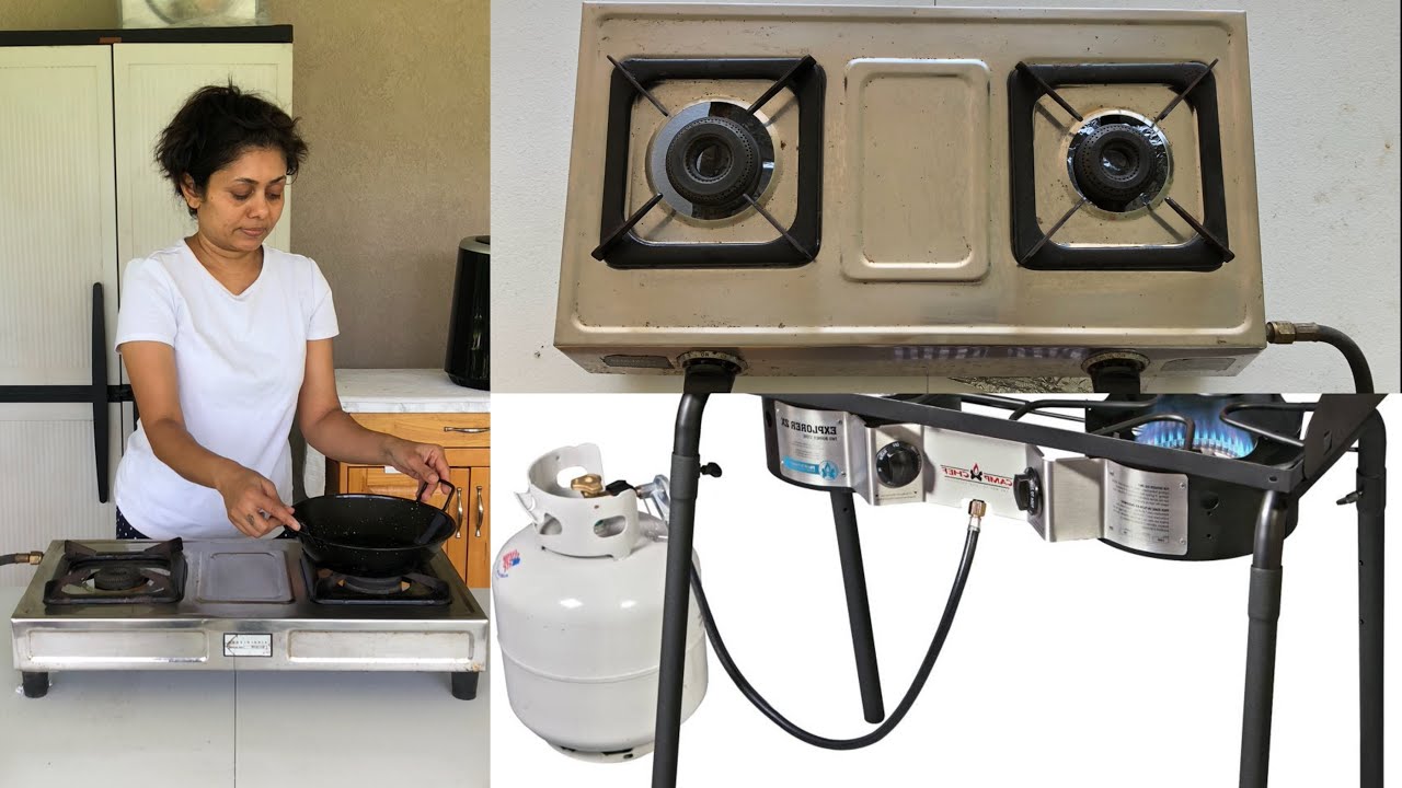 How to Setup Cheapest Outdoor Cooking  with Propane Gas Stove Vlog Hurricane Precautions