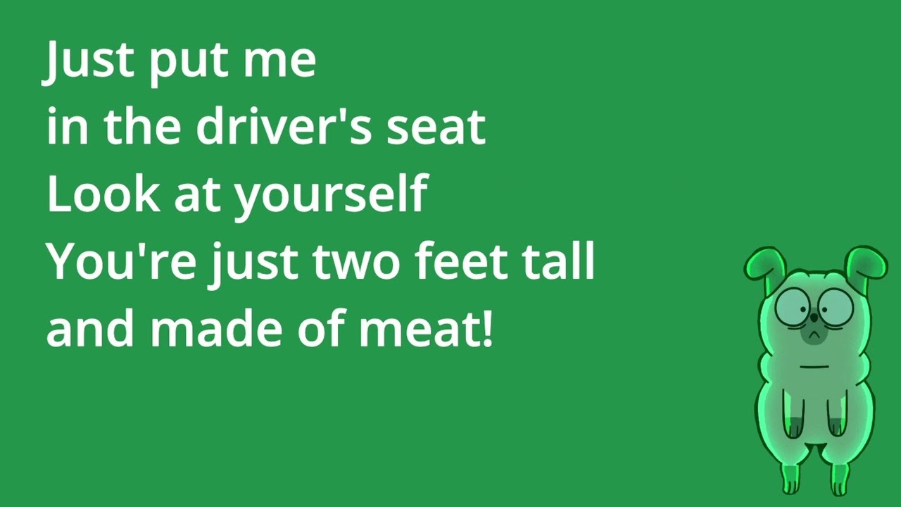 "Driver's seat" - lyrics -  Pugsley's song from Dead End Paranormal Park