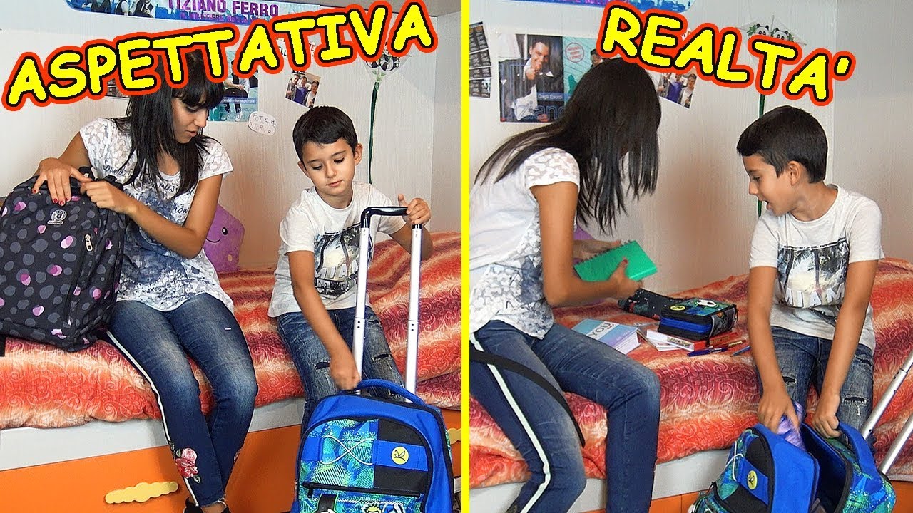 PRIMO GIORNO DI SCUOLA: Aspettativa CONTRO Realtà #1 - BACK TO SCHOOL 2019