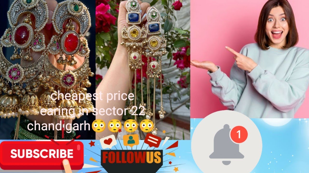 Cheapest price earing in chandigarh market sector 22 beautiful degine #love #earrings #shorts #viral