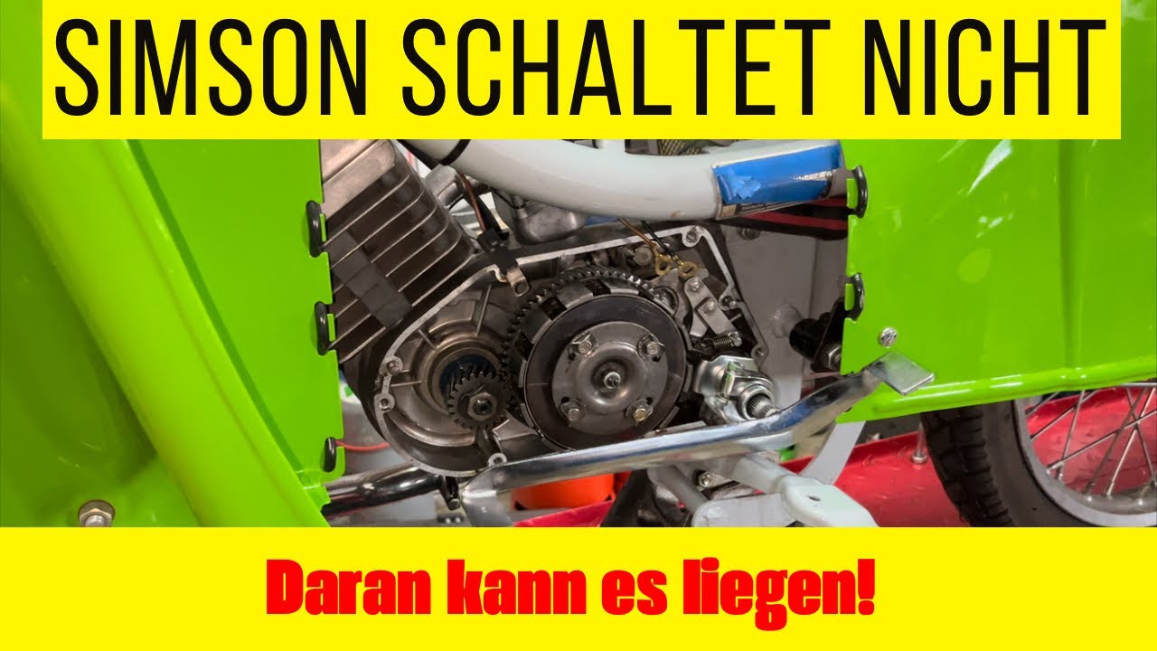 Simson Schaltet nicht | Schaltet nur in einen Gang - So Schaffst du Abhilfe