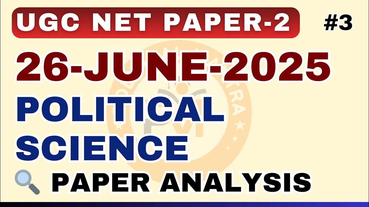 Where Did These Questions Come From? 🤯 UGC NET Political Science 26 June 2025 Analysis | Part 3