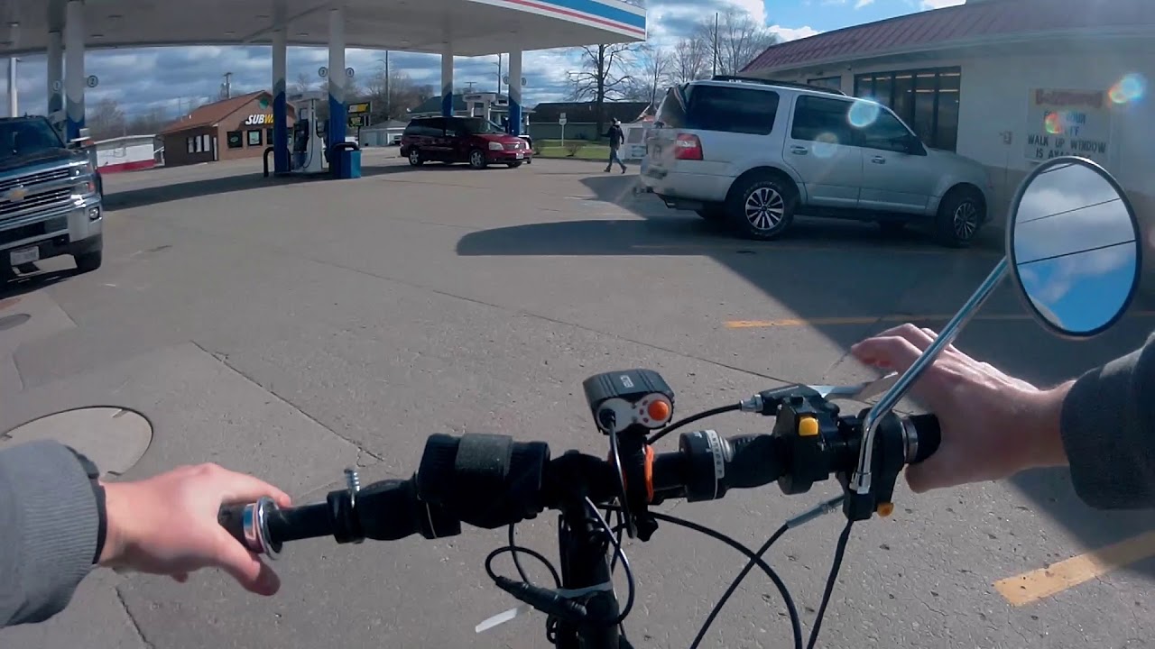 2 stroke motorized bike ride and talking about the phatmoto 4 stroke