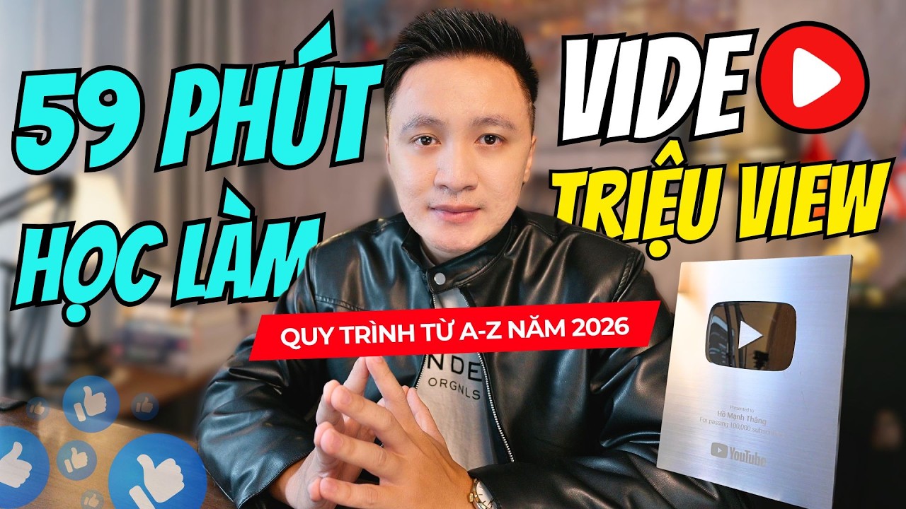 59 phút học Làm Video Viral Triệu View chi tiết nhất 2026 | Quy trình mới Xây Kênh Kiếm Tiền từ A-Z