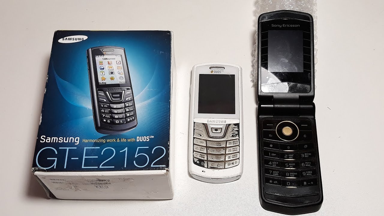 Посылки с аукционов. Интересные телефоны Samsung GT-E2152 и Sony Ericsson Z555i