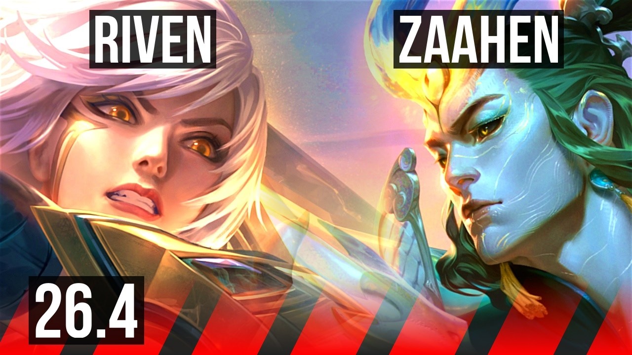 RIVEN vs ZAAHEN (TOP) | 43K damage | EUW Master | 26.4