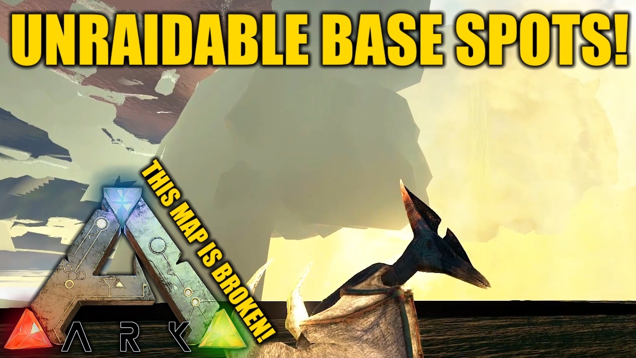 THE CENTER MAP IS BROKEN?! ( Insane Glitched Base Locations ) - Ark Survival Evolved