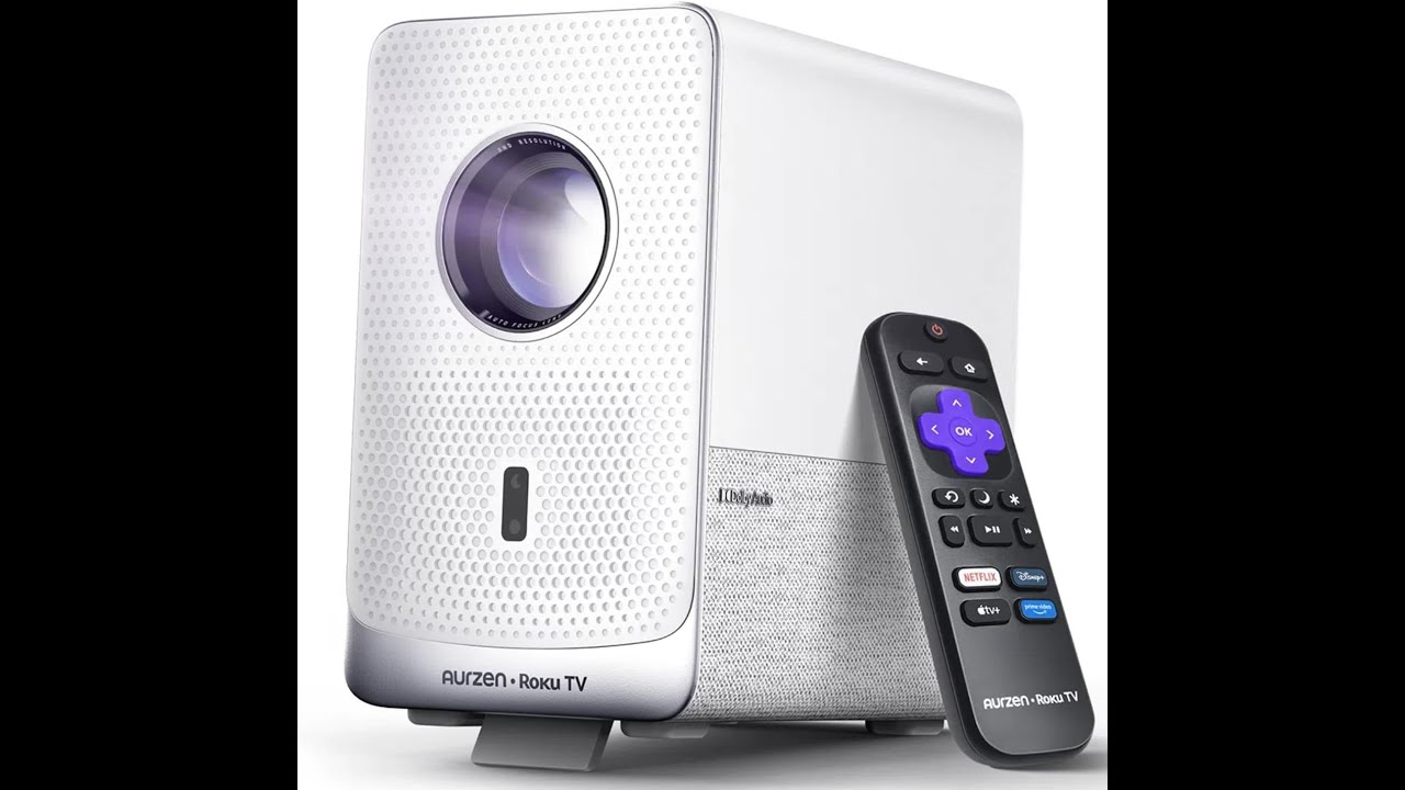 Aurzen Roku TV Smart Projector Review | 1080P FHD Portable Mini Projector