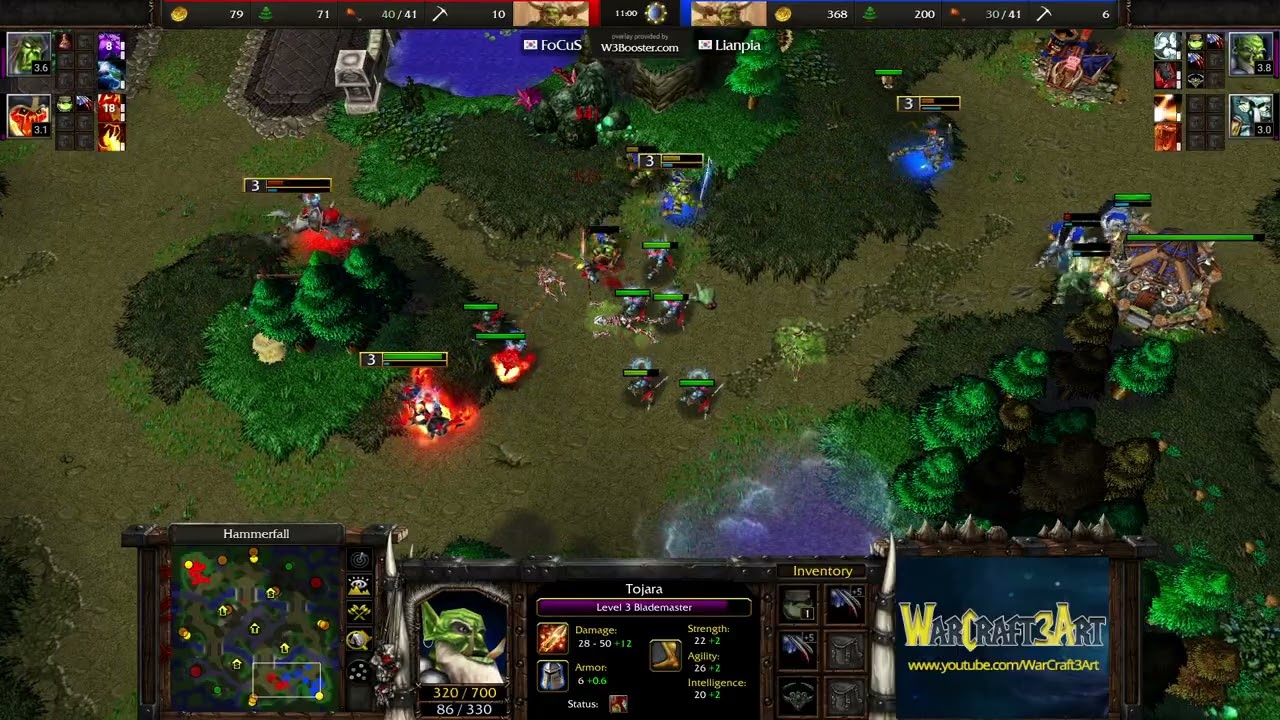 Lyn(ORC) vs FoCuS(ORC) - Warcraft 3: Classic - RN8840