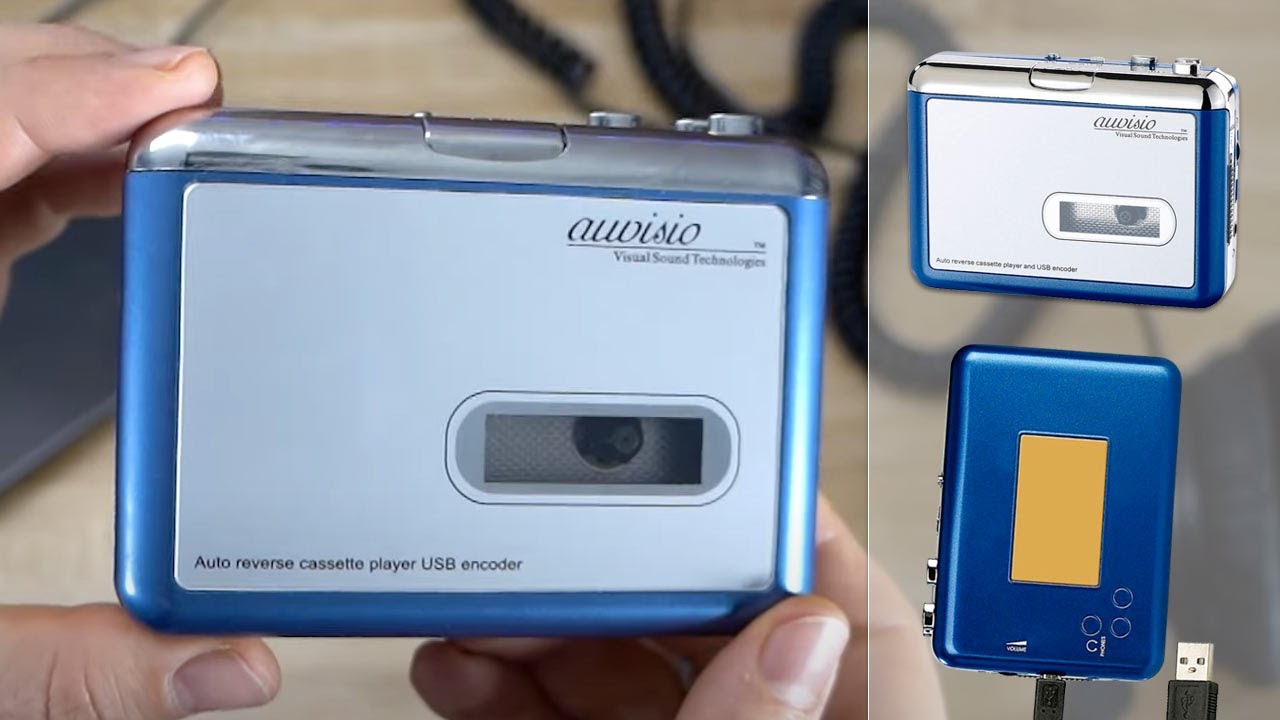 Baladeur encodeur K7 USB ''Tape2PC Blue Edition'' Auvisio [PEARLTV.FR]