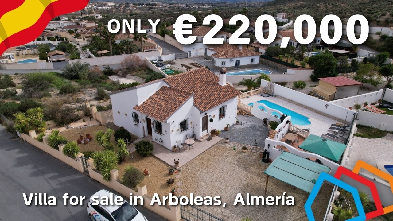 Villa Reflection | 2 Bed Villa with an Under Build & Pool in Arboleas | Your dream home in Spain!