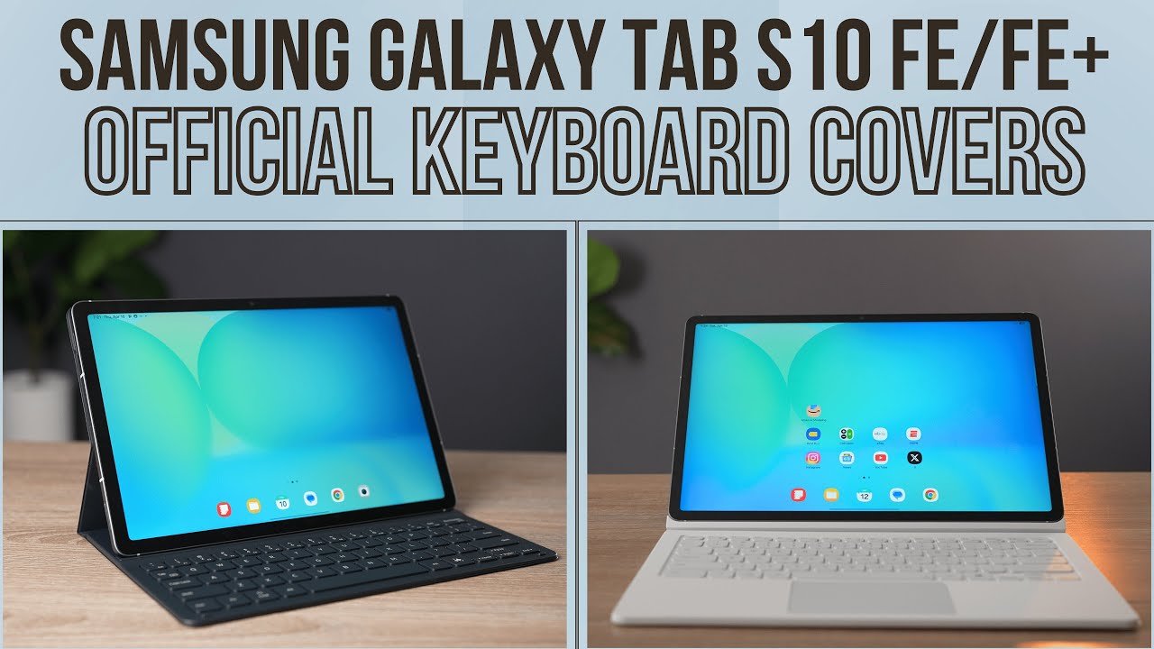 Samsung Galaxy Tab S10 FE and FE Plus Keyboard Covers