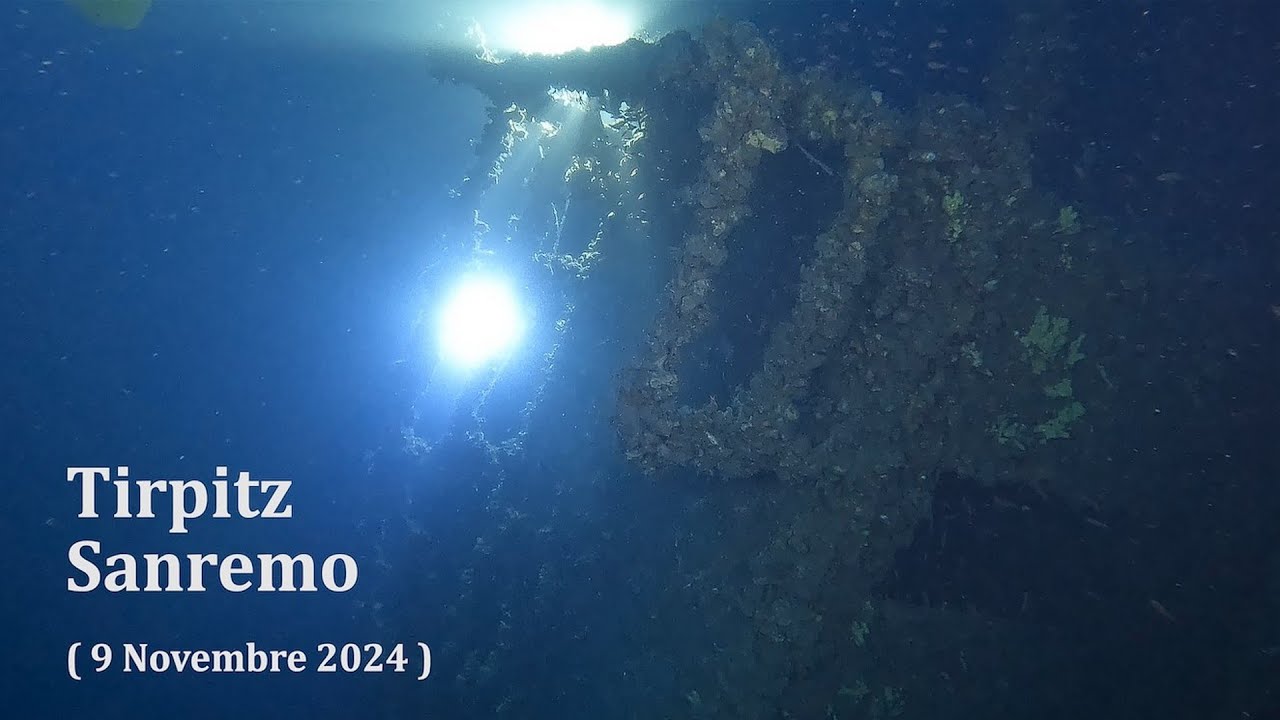 Tirpitz - Sanremo (9-11-2024) relitto wreck vapore aragosta scorfano corallo nero