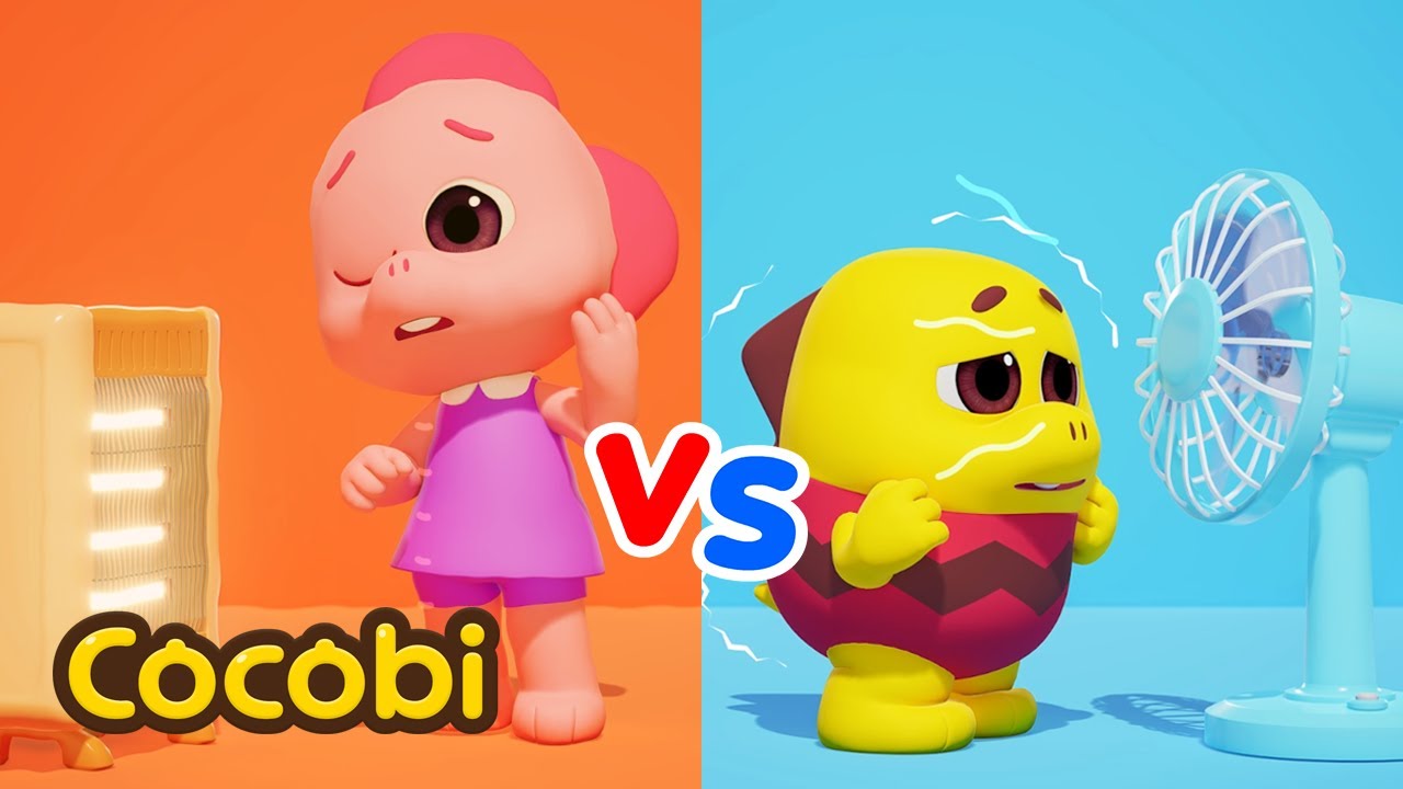 Hot vs Cold🌈 Learn Colors + More Fun Videos For Kids | Cocobi