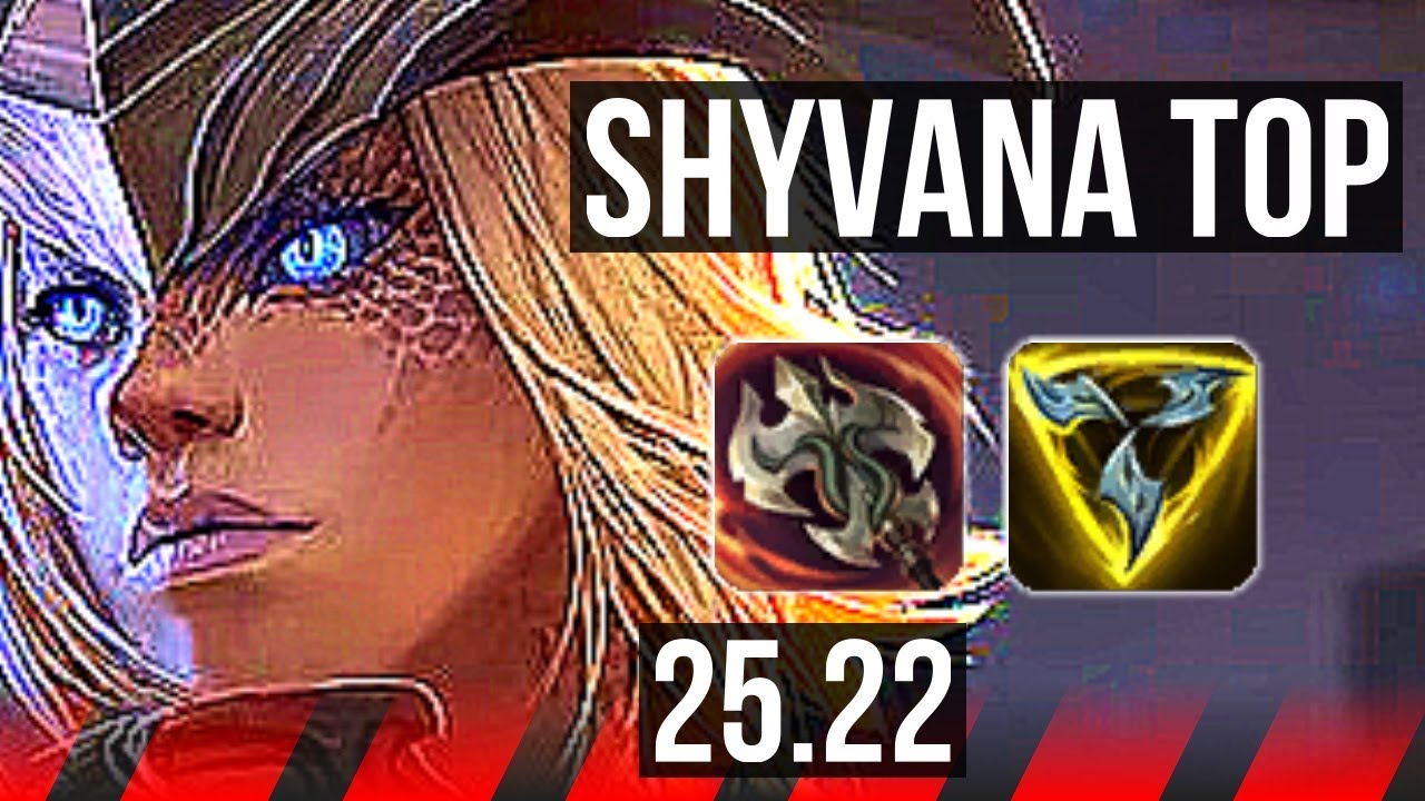 SHYVANA vs AATROX (TOP) | 6 solo kills, 7/1/1 | KR Master | 25.22