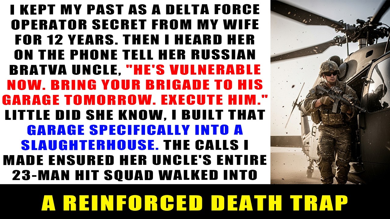 My Wife’s Bratva Uncle Brought a 23-Man Crew to My Garage — She Didn’t Know I Was Delta Force