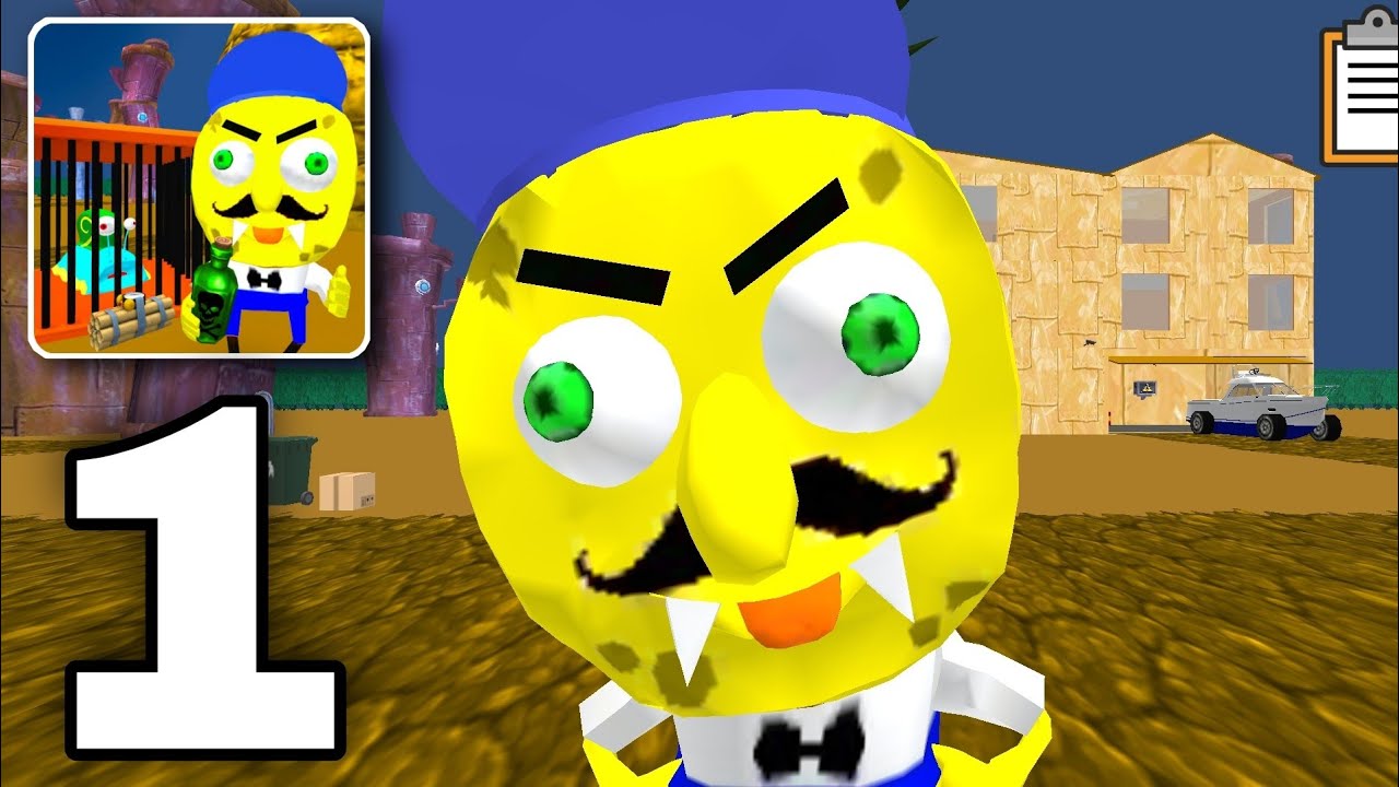 Sponge Neighbor Escape 3D Gameplay Level 1 To 10