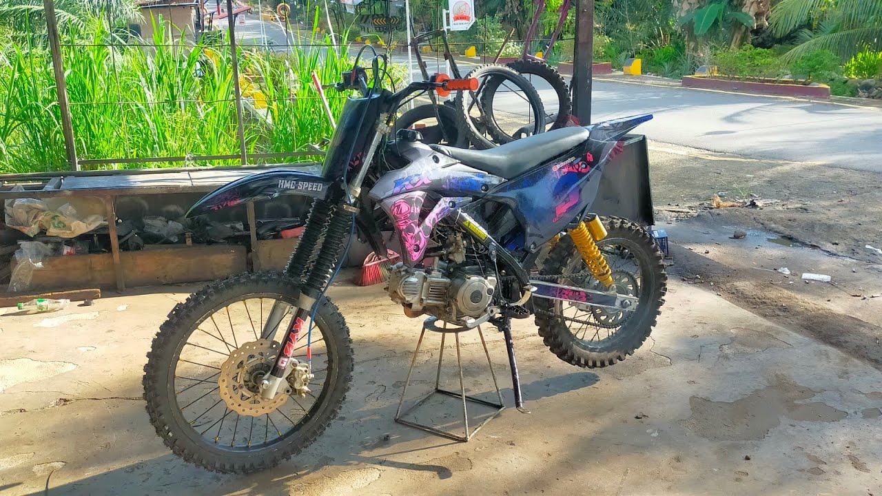 Motor bebek juga bisa jadi ganteng kalau pakai bodi set kx 85!!!