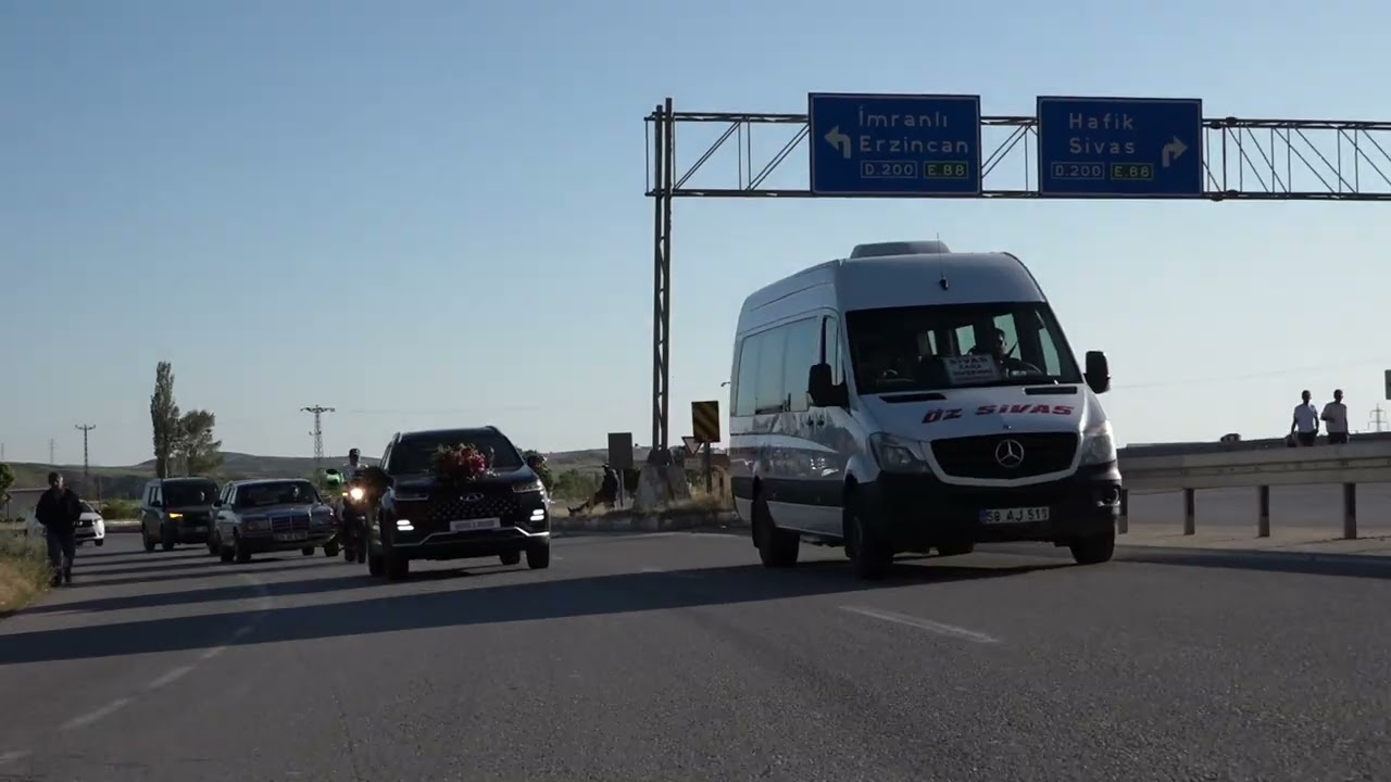 Sivas Zara Tödürge Köyü Ekrem Konvoy ve  Gelin Alma