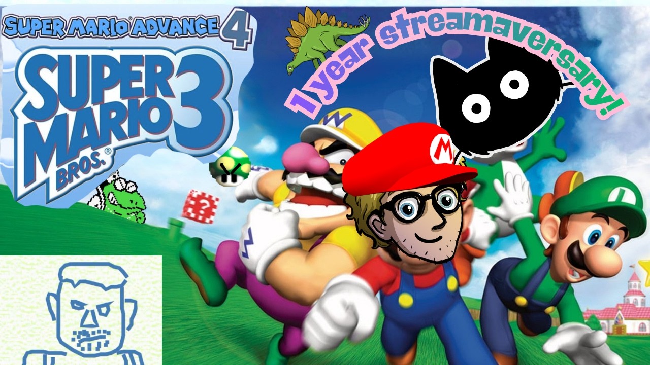 364 days of streaming! Lets celebrate by playing Mario 3 on the GameBoy Advance WITH NEW LEVELS!