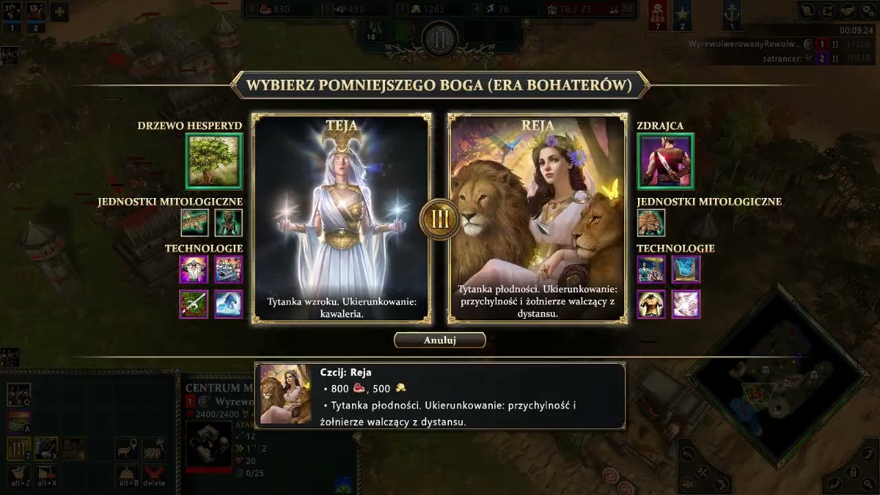 Age of Mythology: Retold - 1v1 online match Gaia vs Hades