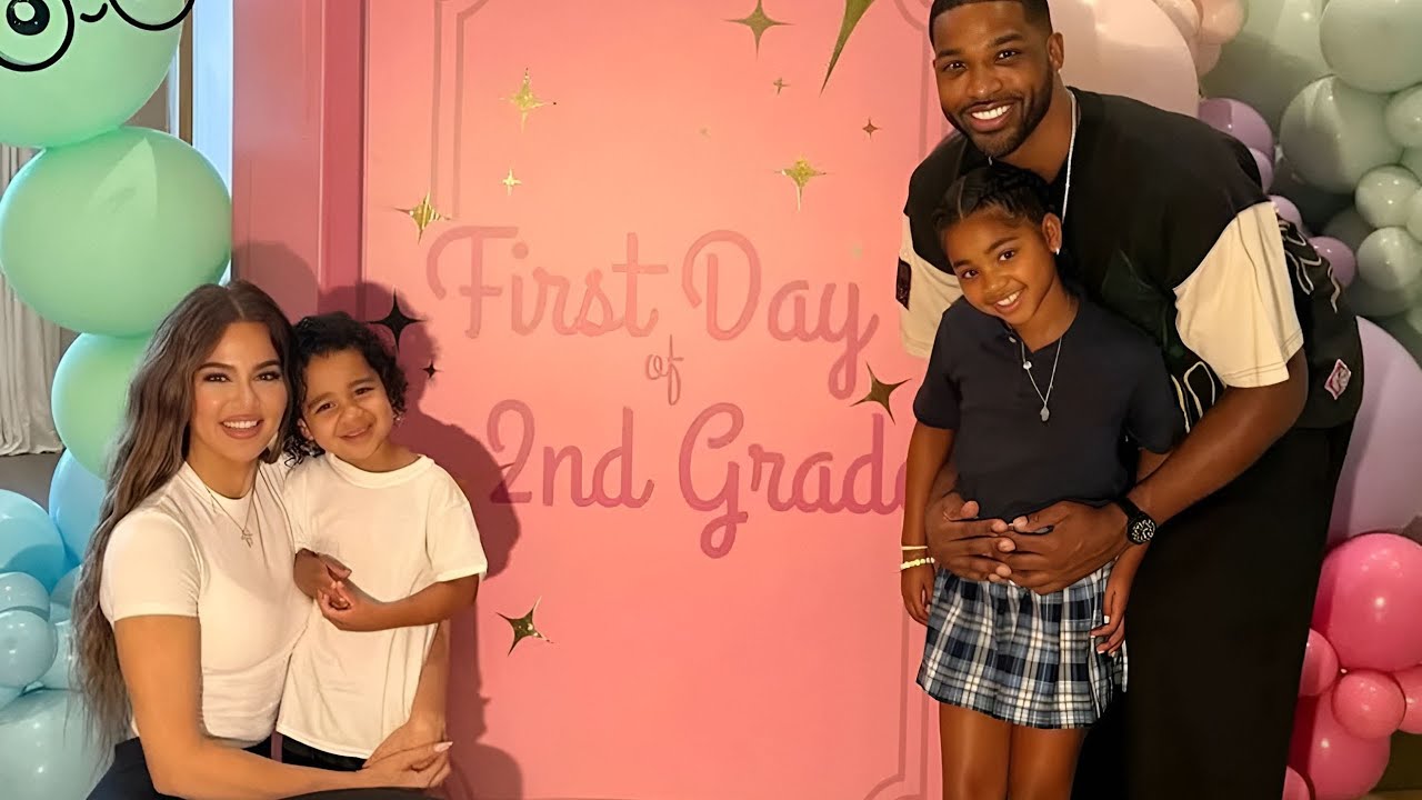 Khloé Kardashian & Tristan Thompson Reunite for Daughter True’s First Day of School